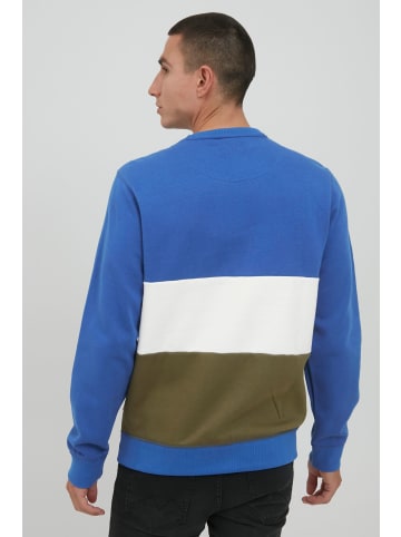 BLEND Rundhalspullover Sweatshirt - 20713643  Rundhalspullover im Colorblock-Design in Blau