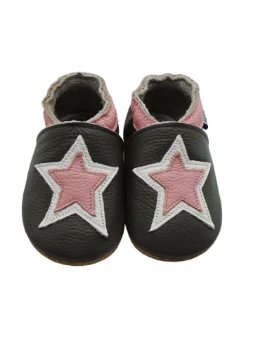 Mejale Baby Krabbelschuhe aus Leder, weiche Lauflernschuhe mit rutschfester Sohle