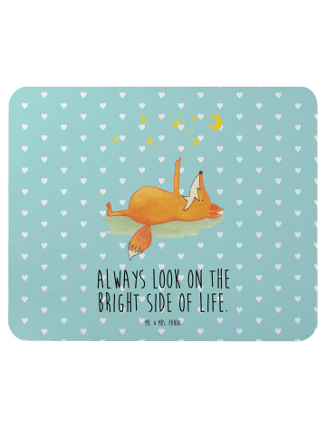 Mr. & Mrs. Panda Mouse Pad Fuchs Sterne mit Spruch in Türkis Pastell
