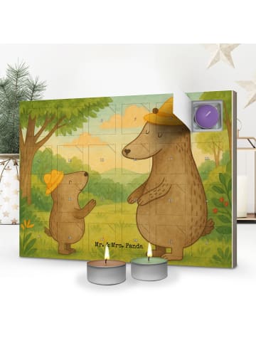Mr. & Mrs. Panda Duftkerzen Adventskalender Bären mit Hut Design... in Weiß
