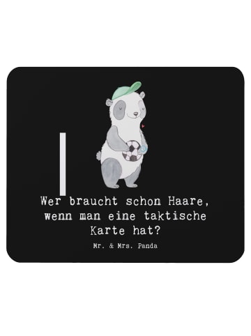 Mr. & Mrs. Panda Mousepad Fußballtrainer Einzigartig mit Spruch in Schwarz