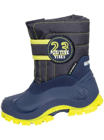 Spirale Kinder-Winterstiefel Mika gefüttert in marineblau