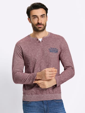 WITT WEIDEN Langarm-Shirt in bordeaux-meliert