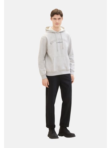 Tom Tailor Hoodie in hellgrau