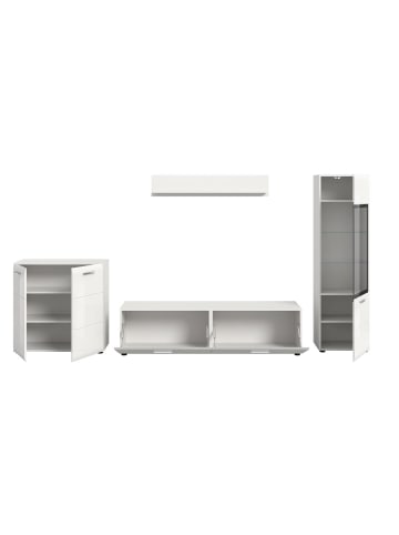 ebuy24 Regalkombination Ice Weiß 305 x 41 cm