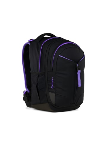 Satch Schulrucksack-Set MATCH "Purple Phantom" 3-teilig in Schwarz