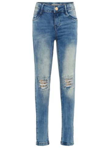 name it Mädchen Jeans Destroyed-Look in Blau