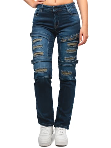 Cipo & Baxx Cipo & Baxx Regular Fit Jeans Cipo & Baxx Bestickung WD529 Dark Blue W25/L32