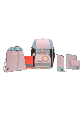 Lässig Lässig Schulranzen Set 7-teilig, Boxy Unique rose/blue/black