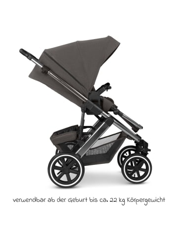 ABC-Design Kombi-Kinderwagen Salsa 5 Air inkl. Babywanne in braun