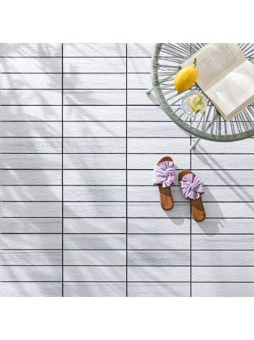 home24 Terrassenfliese Svevo 22er-Set Typ B in Weiß