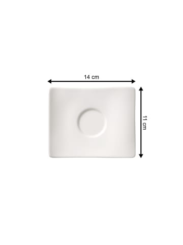 Villeroy & Boch Espressotasse mit Untertasse NewWave 80 ml in weiß