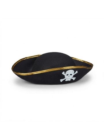 relaxdays 6 x Piratenhut in Schwarz/ Gold
