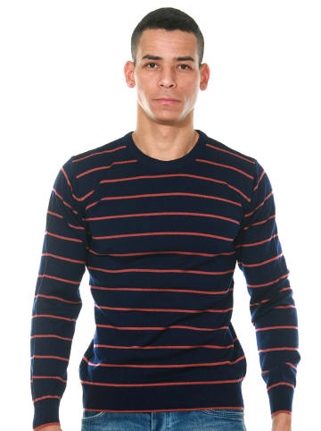 FIOCEO Pullover in navy/lachs