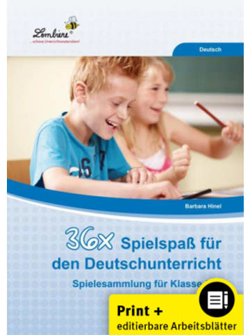 Lernbiene Verlag Buch - 36x Spielspaß für den Deutschunterricht, m. 1 CD-ROM