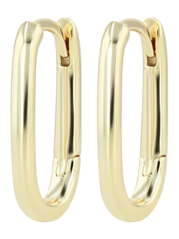 Adeliás Damen Ohrringe – Creole aus 925 Silber in gold