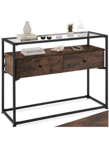 tectake Flurtisch, 101,5 x 41,5 x 80,5 cm, höhenverstellbare Kunststofffüße