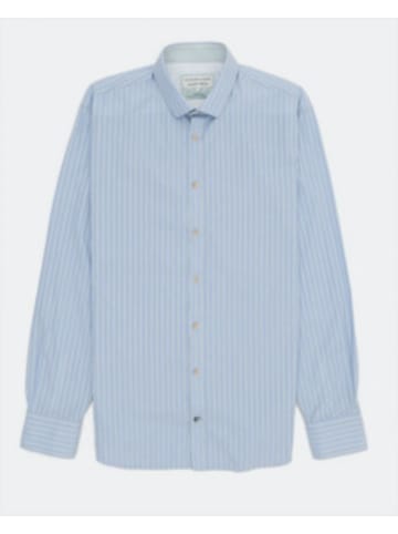 COLOURS & SONS Knopfleisten Langarmshirt für Herren in unifarben in uni