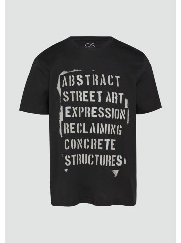 QS T-Shirt in 99D0_schwarz
