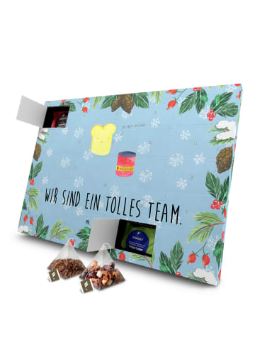 Mr. & Mrs. Panda Tee Adventskalender Toast Marmelade mit Spruch in Eisblau