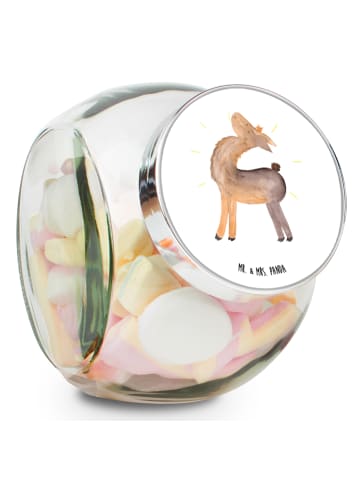 Mr. & Mrs. Panda Kaffeedose Lama Stolz ohne Spruch in Weiß