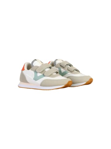 Victoria Niedrige Sneaker mit Klettverschluss und Jeans Blau