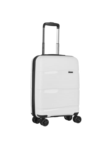 D&N Travel Line 4300 4 Rollen Kabinentrolley S 55 cm weiß
