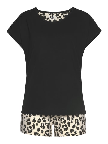 VIVANCE DREAMS Shorty in schwarz mit Animal-Print