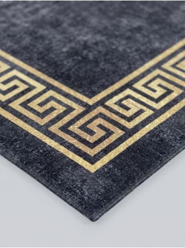 KADIMA DESIGN Teppich Flachgewebe Waschbar Mäander PIZOL Strapazierfähig OEKO-TEX