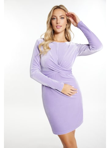 faina Damen Glitzerndes Samtkleid in Lavendel