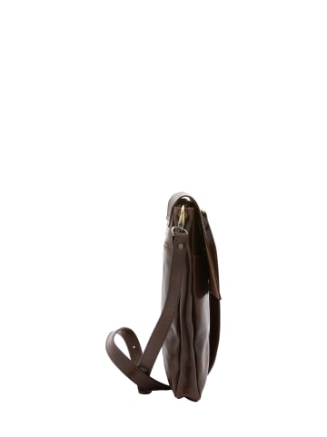 Viola Castellani Umhängetasche in DARK BROWN