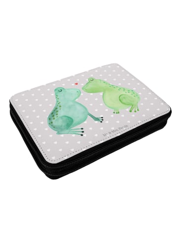 Mr. & Mrs. Panda Etui Frosch Liebe ohne Spruch in Grau Pastell