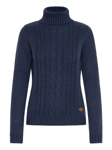 Oxmo Rollkragenpullover OXCATHY 21301293ME modischer Rollkragenpullover in Blau