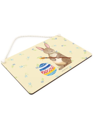 Mr. & Mrs. Panda Schild Hase Eier Malen ohne Spruch in Blumig