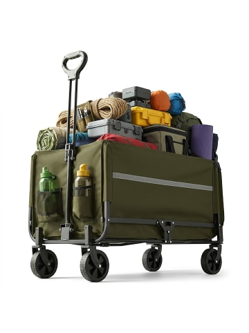 relaxdays Bollerwagen in Grün - (B)50 x (H)97 x (T)76 cm