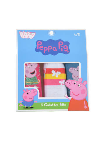 Peppa Pig 3er-Set: Unterhosen Slips Schmetterling in Mehrfarbig