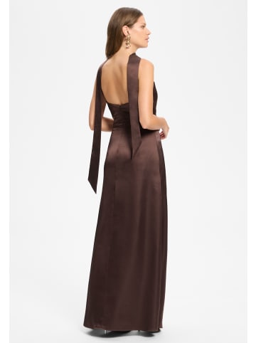 SWING Abendkleid in mocca - 0002