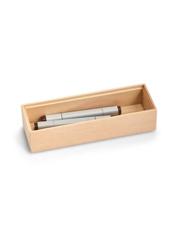 Zeller Kiefer Aufbewahrungsbehälter in Beige, (B) 7,5 x (H) 5 x (L) 23 cm