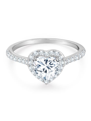 Trilani Ring Herz aus Sterling Silber mit Zirkonia in silber