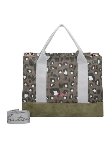 Fritzi aus Preußen Canvas Handtasche 40 cm leo jungle