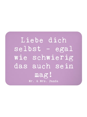 Mr. & Mrs. Panda Magnet Spruch Selbstakzeptanz Liebe mit Spruch in Lavendeltraum