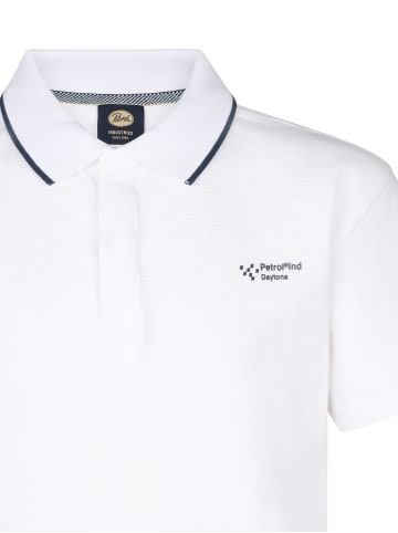 Petrol Industries Klassisches Poloshirt Caribbean in Weiß