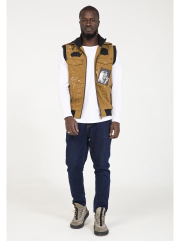 PLUS EIGHTEEN Herren Weste in Camel