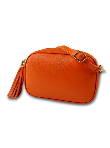 Toscanto Leder Umhängetasche Toscanto Tasche orange ca. 21cm