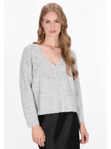 DreiMaster Klassik Women Cardigan in grey melange