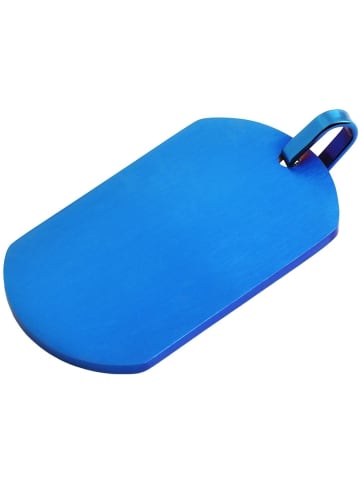 Adeliás Unisex Anhänger aus Edelstahl in blau