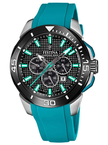 Festina Herren-Armbanduhr Chronograph Türkis