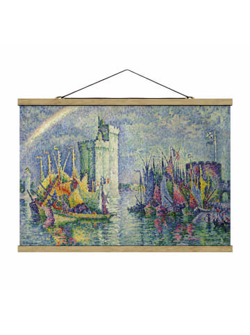 WALLART Stoffbild - Paul Signac - Regenbogen La Rochelle in Blau