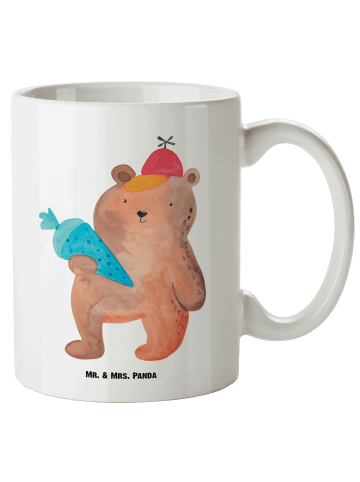 Mr. & Mrs. Panda XL Tasse Bär Schultüte ohne Spruch in Weiß