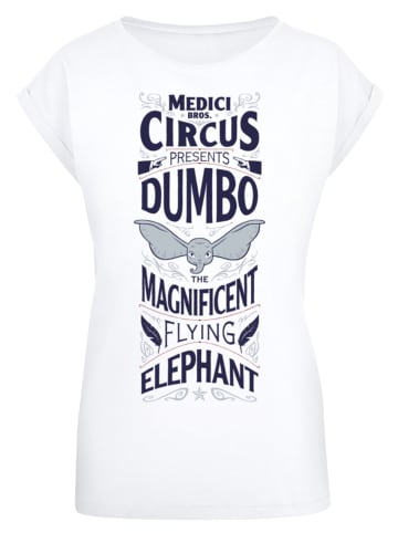 F4NT4STIC Extended Shoulder T-Shirt Disney Dumbo Magnificent in weiß